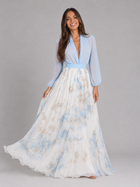 Floral Chiffon Maxi Dress Summer Women