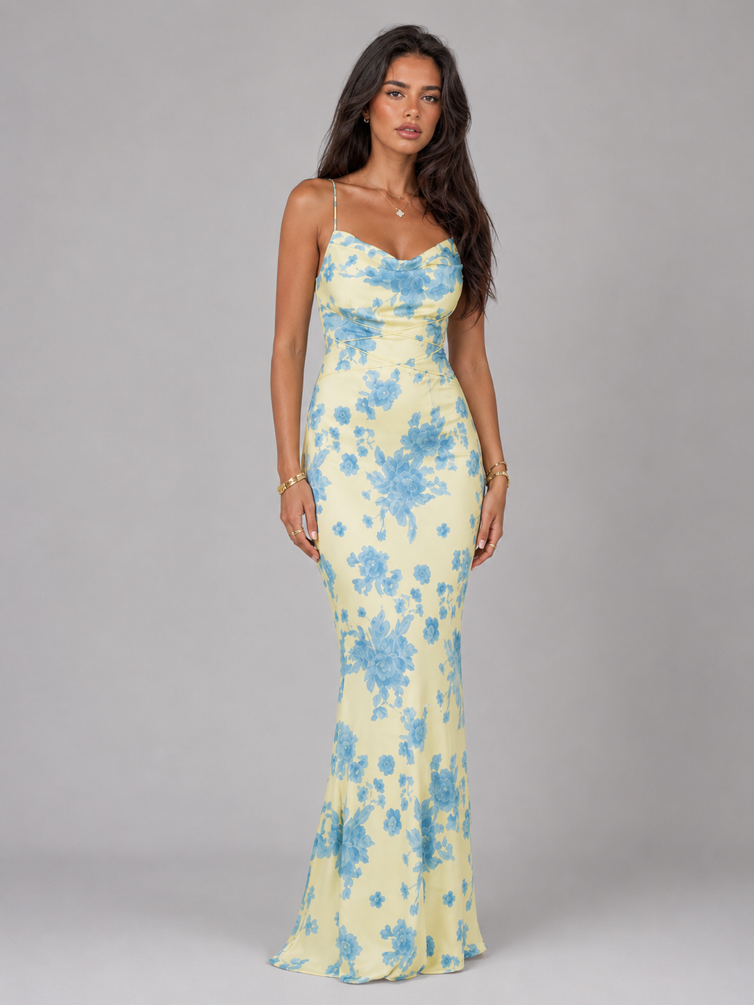 Floral Maxi Dress Summer Women