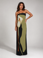 Strapless Sculpted Maxi Dress Evening Women