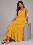 V Neck Tiered Maxi Dress Summer Women