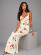 Floral Satin Feel Maxi Dress Wedding Guest