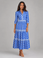 Chain Print Midi Dress Summer Women