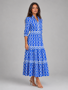 Chain Print Midi Dress Summer Women