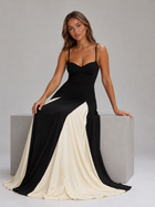 Sculpted Bodice Maxi Dress Evening Women