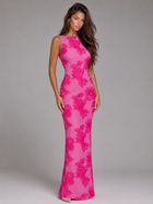 Floral Embroidered Sleeveless Maxi Dress Wedding Guest