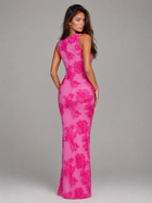 Floral Embroidered Sleeveless Maxi Dress Wedding Guest