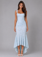 Ruched Lace Bodycon Midi Dress Cocktail Women