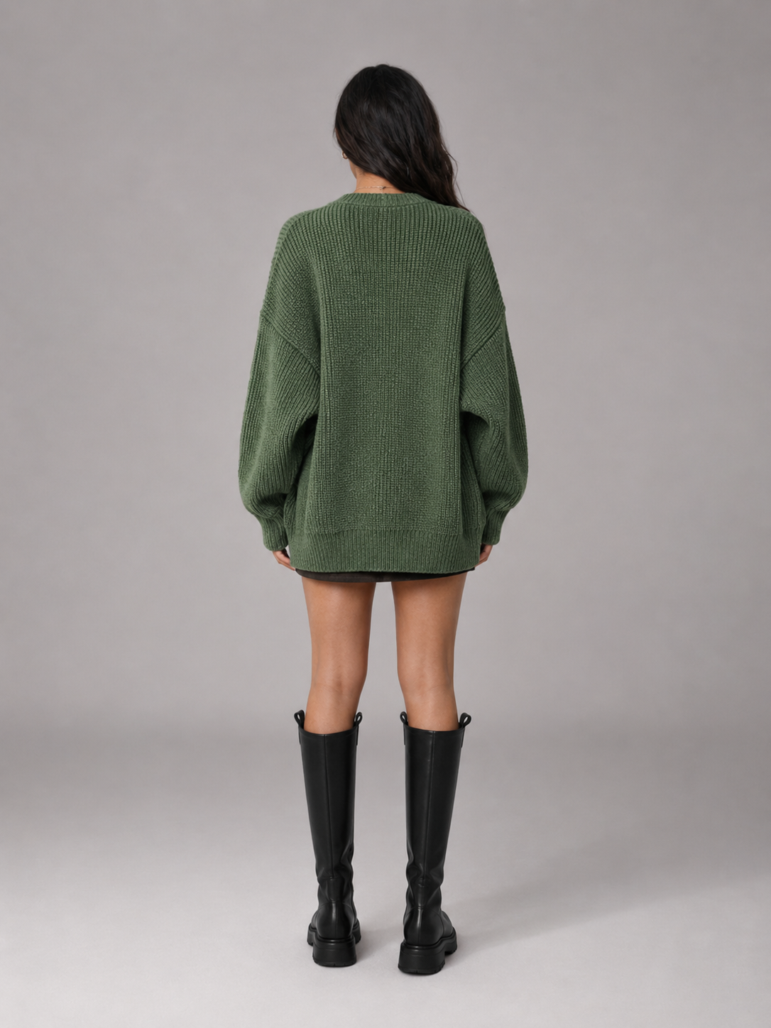 Elodie | Oversized Chunky Knit Cardigan