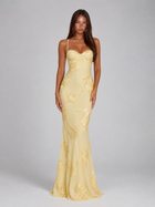 Floral Embroidered Corset Maxi Dress Wedding Guest