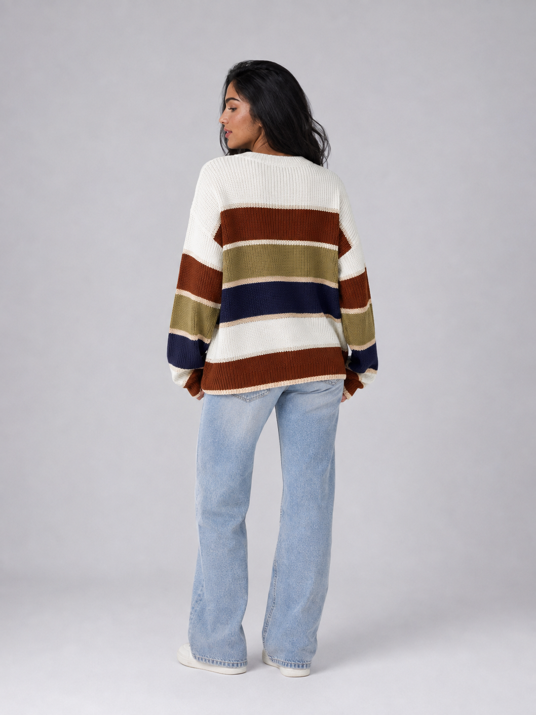 Blair | Striped Crewneck Knit Sweater