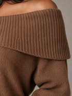 Women's Off Shoulder Fold-Over Sweater