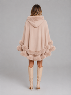 Women's Faux Fur Trim Cape Cardigan