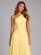 One Shoulder Chiffon Maxi Dress Evening Women