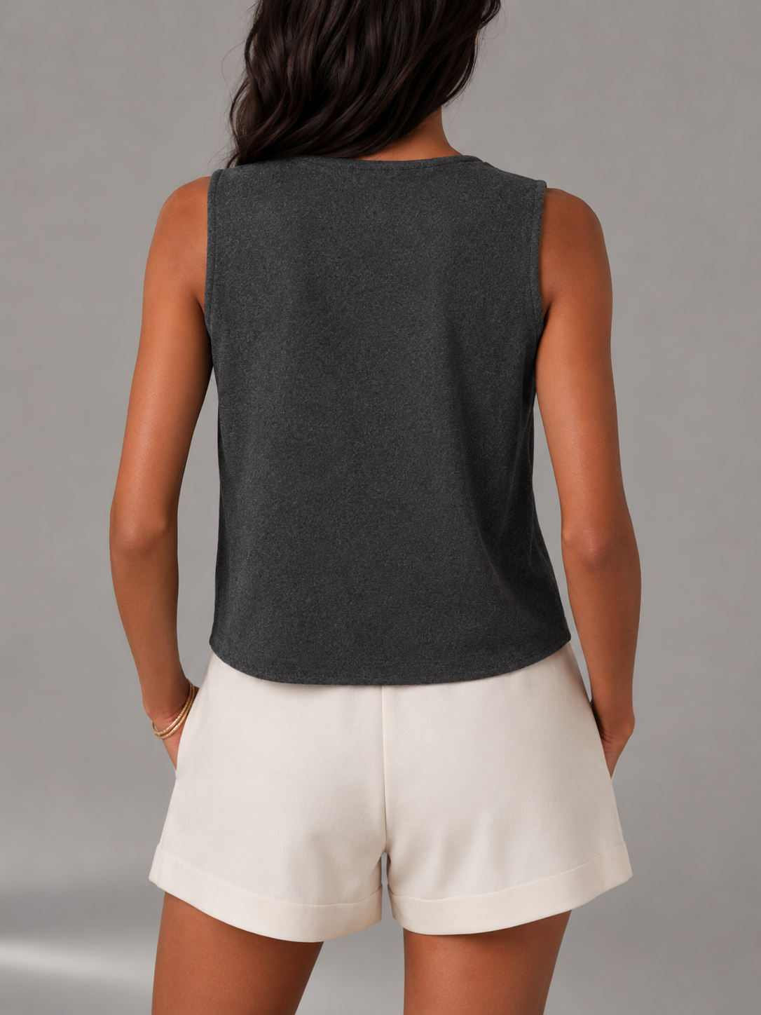 Mila | Button Front Knit Vest