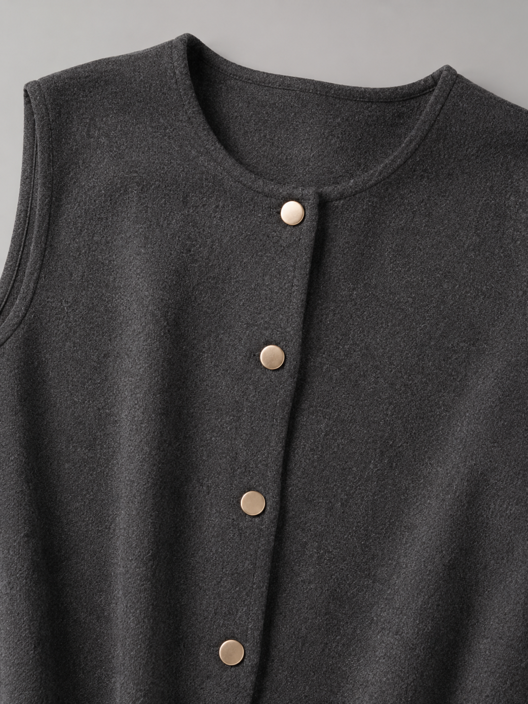 Mila | Button Front Knit Vest