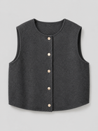 Mila | Button Front Knit Vest