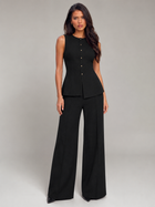 Selene | Tailored Vest & Wide Leg Pant Set