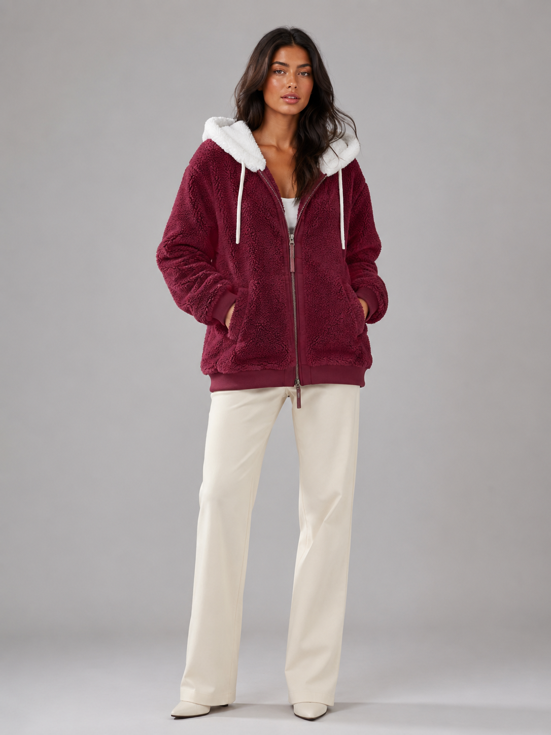 Talia | Sherpa Lined Hooded Puffer Jacket