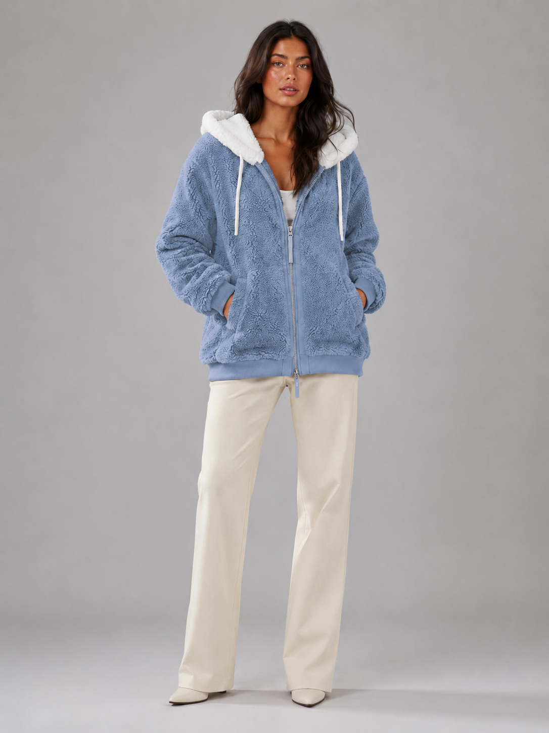 Talia | Sherpa Lined Hooded Puffer Jacket