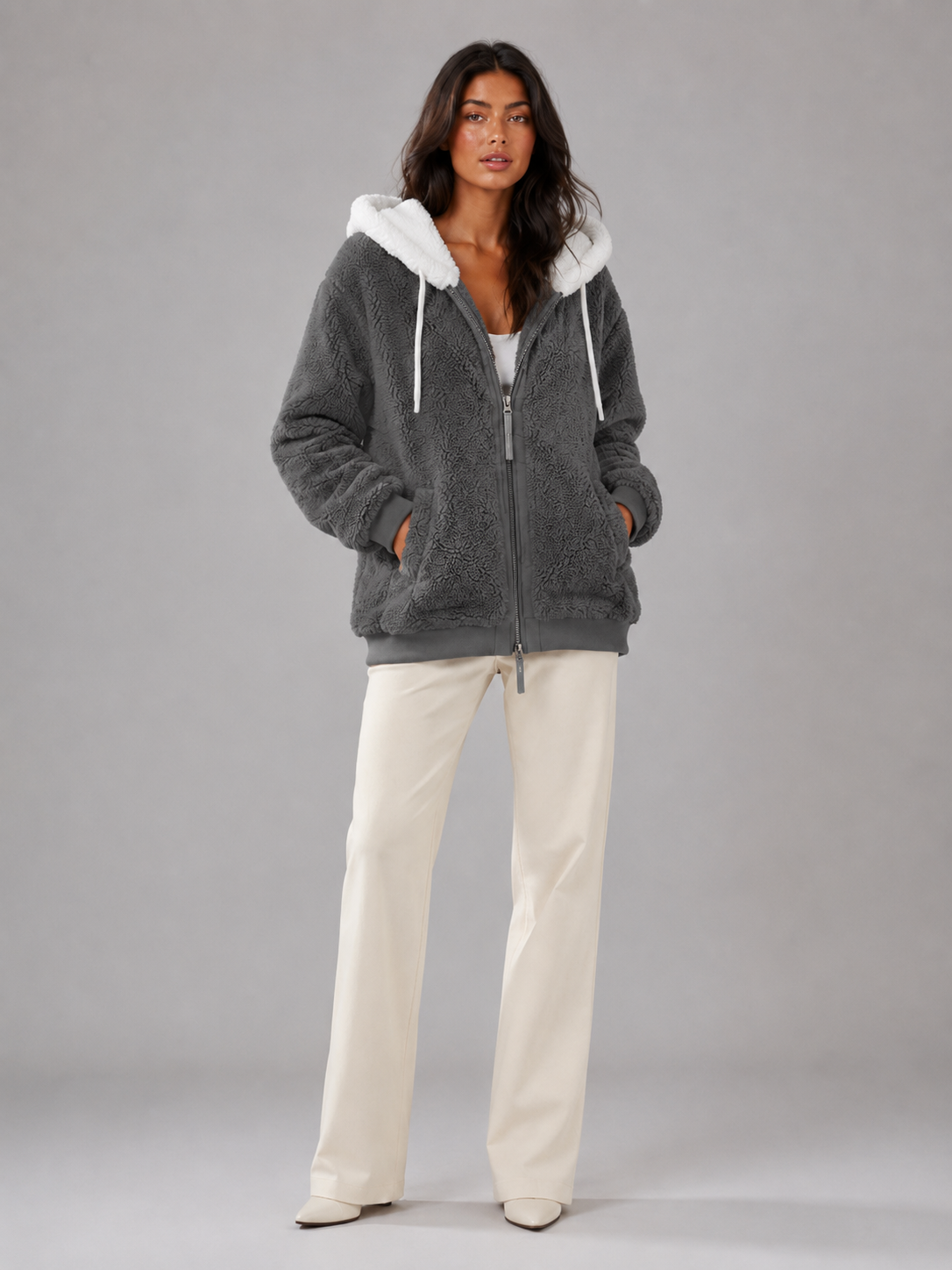 Talia | Sherpa Lined Hooded Puffer Jacket