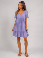 Babydoll Tiered Short Sleeve Mini Dress Summer Women