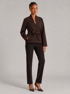 Women's Belted Wrap Jacket With Shawl Collar