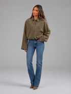 Faux Suede Oversized Shirt Jacket Autumn Women