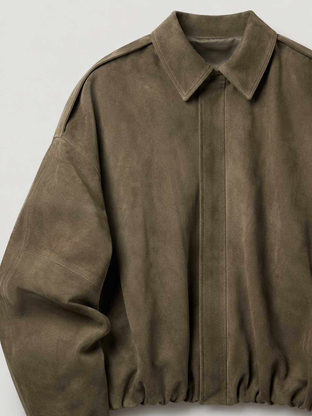 Faux Suede Oversized Shirt Jacket Autumn Women