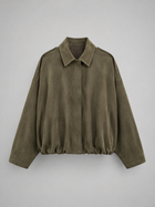 Faux Suede Oversized Shirt Jacket Autumn Women