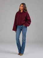 Faux Suede Oversized Shirt Jacket Autumn Women