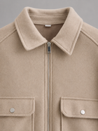 Cropped Faux Leather Utility Jacket Autumn Women