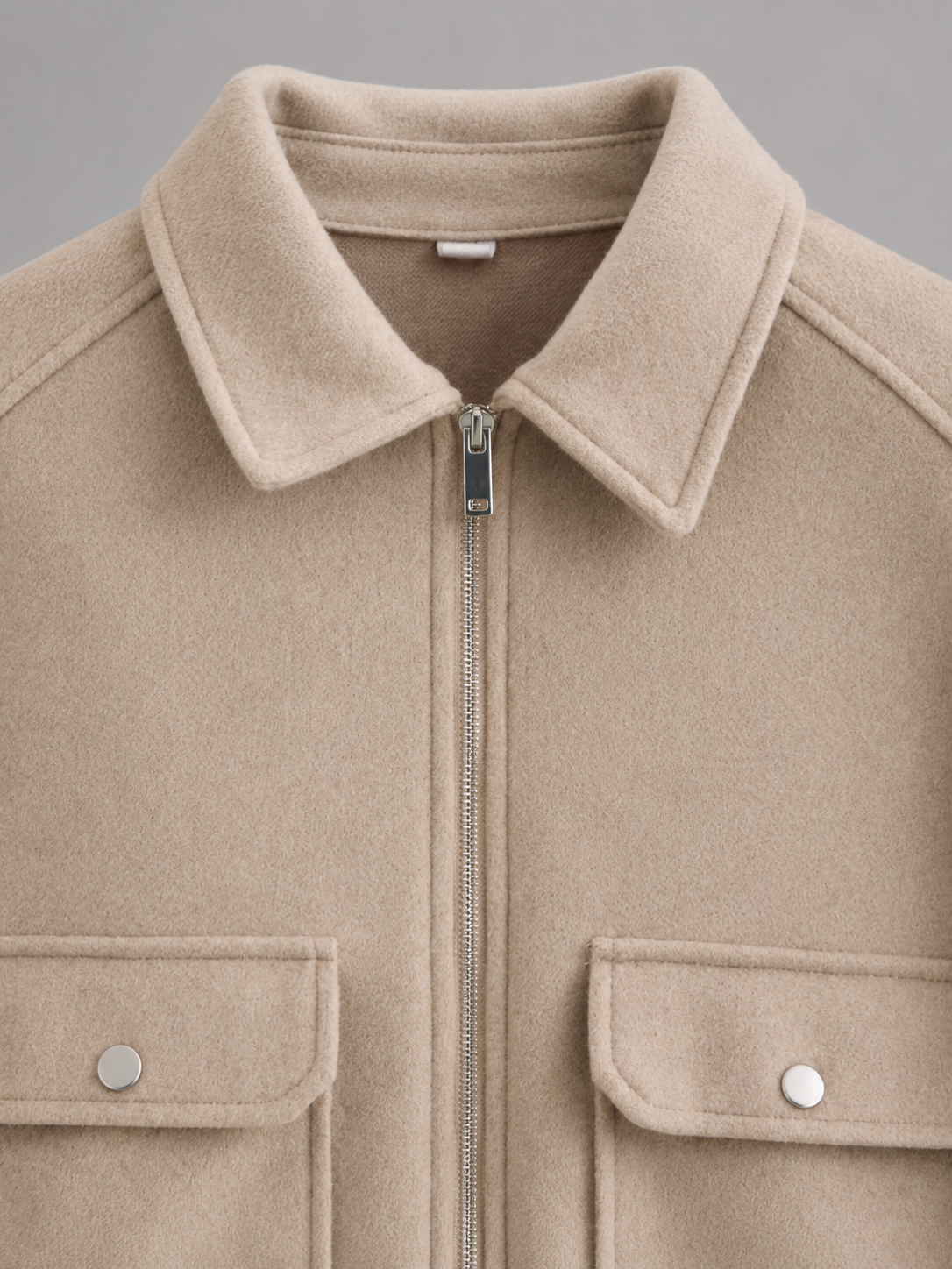 Cropped Faux Leather Utility Jacket Autumn Women