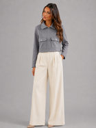 Cropped Faux Leather Utility Jacket Autumn Women