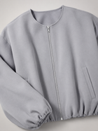Avery | Cropped Zip Bomber Jacket