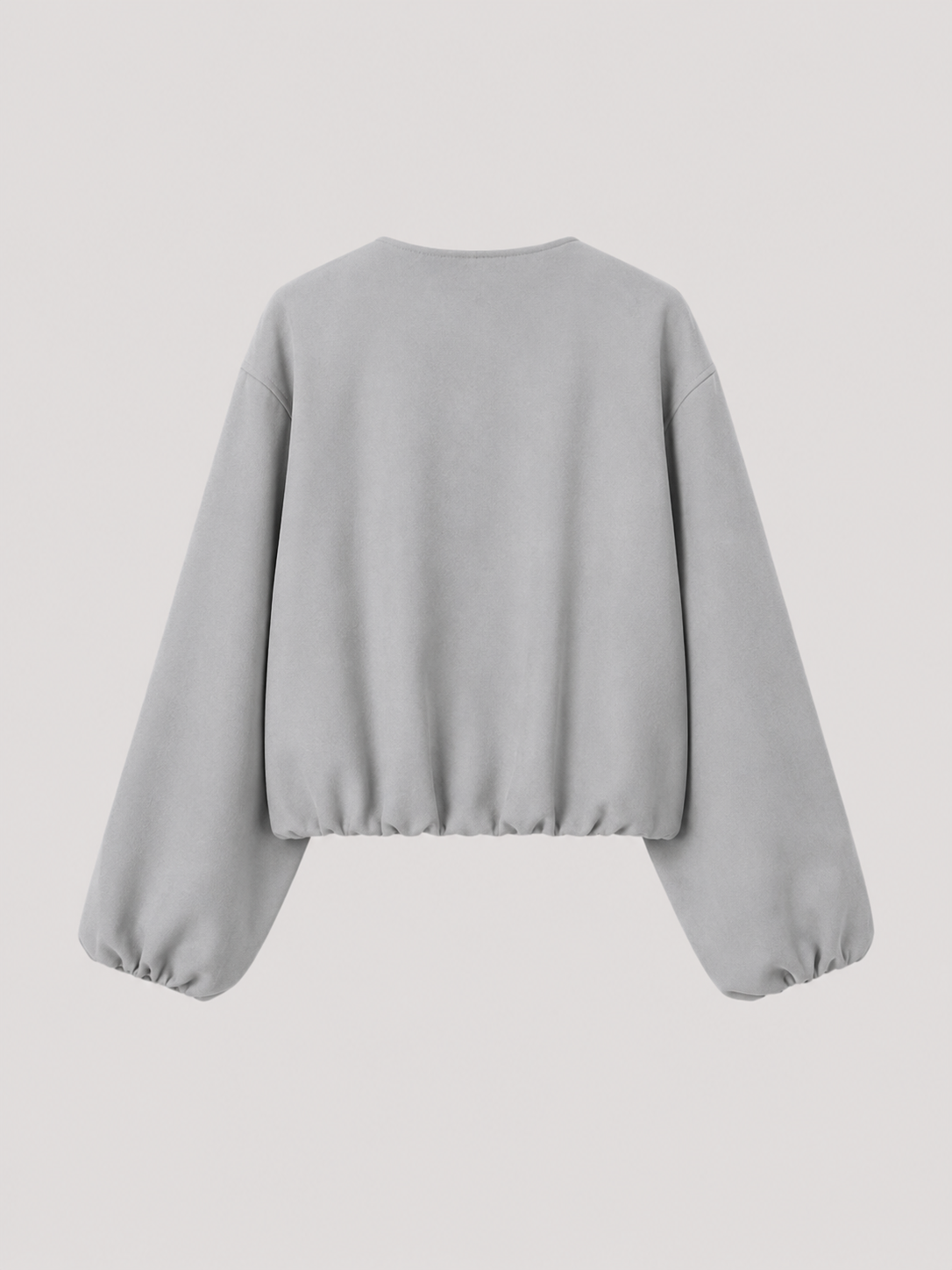 Avery | Cropped Zip Bomber Jacket