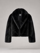 Cropped Faux Fur Jacket for Women