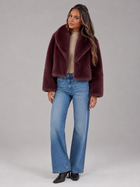 Cropped Faux Fur Jacket for Women