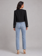 Tweed Cropped Jacket with Gold Buttons