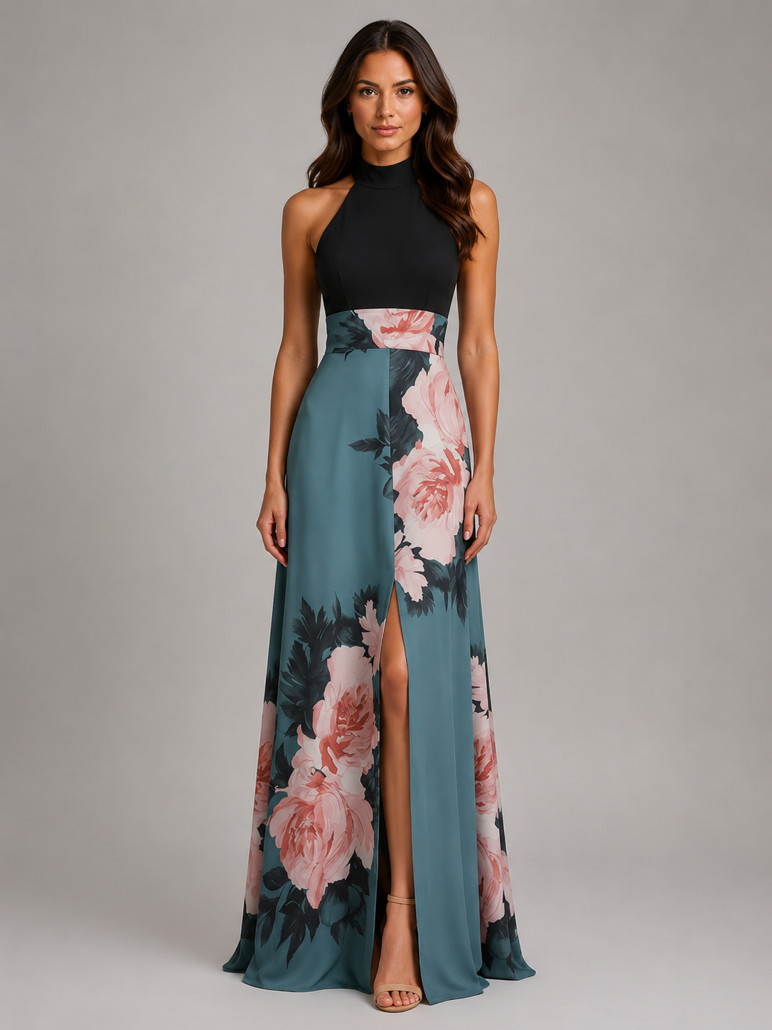 Floral Sleeveless Maxi Dress Summer Women
