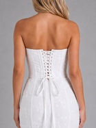 Strapless Lace Corset Maxi Dress Evening Women