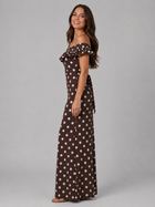 Polka Dot Off Shoulder Maxi Dress Summer Women