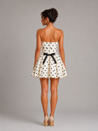 Polka Dot Strapless Corset Mini Dress Cocktail Women