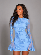 Floral Bodycon Mini Dress Cocktail Women