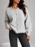 Fuzzy Knit Button Cardigan Autumn Women