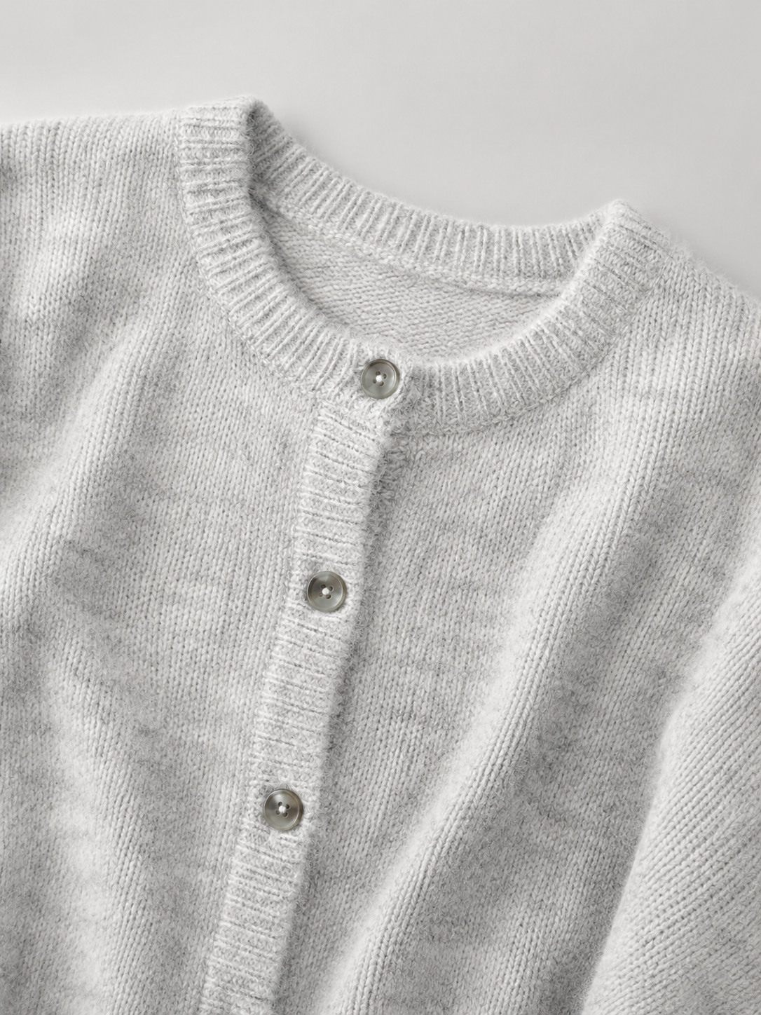 Fuzzy Knit Button Cardigan Autumn Women