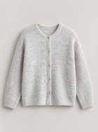 Fuzzy Knit Button Cardigan Autumn Women