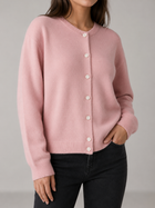 Fuzzy Knit Button Cardigan Autumn Women
