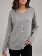 Fuzzy Knit Button Cardigan Autumn Women