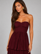 Strapless Tiered Maxi Dress Evening Women