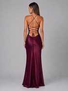 Pearl Beaded Satin Feel Maxi Dress Evening Women